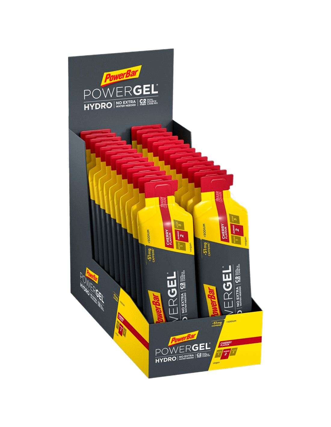 Gel énergétique PowerBar Hydro Energy Sans Caféine - Goût Cerise à Siroter, 67 Ml